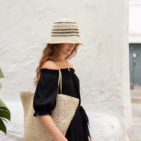 Tommy Bahama Sunchaser Straw Tote NWT - Picture 3 of 11